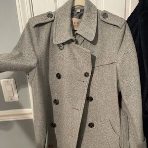 Women’s Burberry Grey Wool Jacket Size 12